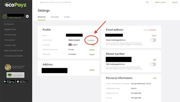 transaction en ligne
